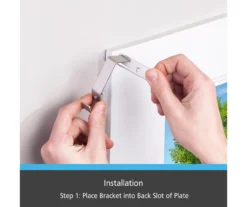 Brushed Nickel Fast Fit No Measure Curtain Rod Brackets, 2-Pack 9 Brushed Nickel Fast Fit No Measure Curtain Rod Brackets, 2-Pack -Cuisinart Store 810466056 4