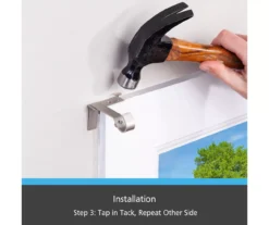 Brushed Nickel Fast Fit No Measure Curtain Rod Brackets, 2-Pack 11 Brushed Nickel Fast Fit No Measure Curtain Rod Brackets, 2-Pack -Cuisinart Store 810466056 6