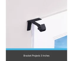 Matte Black Fast Fit No Measure Curtain Rod Brackets, 2-Pack 9 Matte Black Fast Fit No Measure Curtain Rod Brackets, 2-Pack -Cuisinart Store 810466057 3