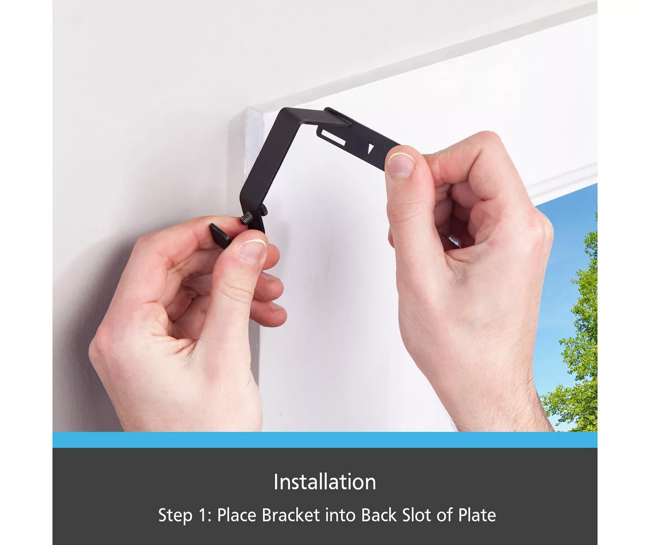 Matte Black Fast Fit No Measure Curtain Rod Brackets, 2-Pack 4 Matte Black Fast Fit No Measure Curtain Rod Brackets, 2-Pack - Image 4