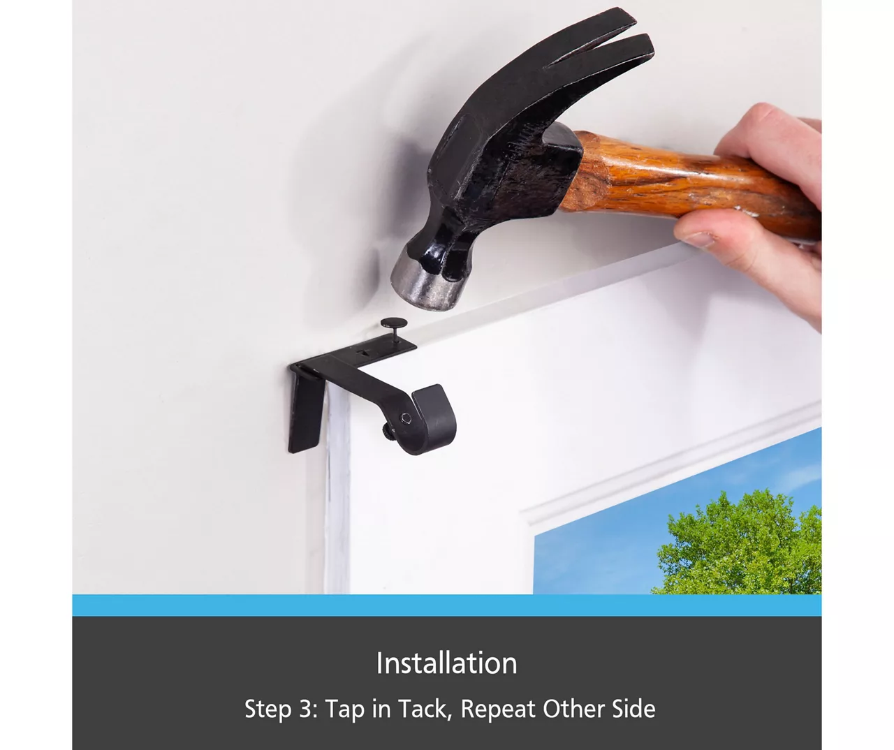 Matte Black Fast Fit No Measure Curtain Rod Brackets, 2-Pack 6 Matte Black Fast Fit No Measure Curtain Rod Brackets, 2-Pack - Image 6