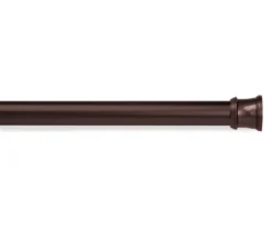 Chocolate Twist & Fit No Tools Tension Utility Rod, (42" - 72")