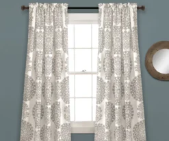Evelyn Medallion Room-Darkening Rod Pocket Curtain Panel Pair -Cuisinart Store 810468104
