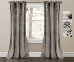 Prima Velvet Room-Darkening Grommet Curtain Panel Pair 24 Prima Velvet Room-Darkening Grommet Curtain Panel Pair -Cuisinart Store 810468153 7