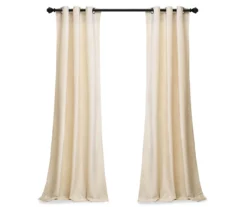 Prima Velvet Ivory Room-Darkening Grommet Curtain Panel Pair, (84") 13 Prima Velvet Ivory Room-Darkening Grommet Curtain Panel Pair, (84") -Cuisinart Store 810468154 6