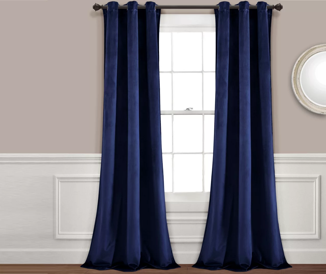 Prima Velvet Room-Darkening Grommet Curtain Panel Pair 13 Prima Velvet Room-Darkening Grommet Curtain Panel Pair - Image 13