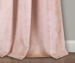 Prima Velvet Blush Room-Darkening Grommet Curtain Panel Pair, (84") -Cuisinart Store 810468156 2