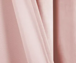 Prima Velvet Blush Room-Darkening Grommet Curtain Panel Pair, (84") -Cuisinart Store 810468156 4