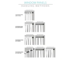 Poppy Garden Navy & Red Room-Darkening Back Tab Curtain Panel Pair, (84") 13 Poppy Garden Navy & Red Room-Darkening Back Tab Curtain Panel Pair, (84") -Cuisinart Store 810468161 5