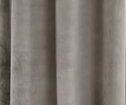 Prima Velvet Gray Room-Darkening Grommet Curtain Panel Pair, (95") 9 Prima Velvet Gray Room-Darkening Grommet Curtain Panel Pair, (95") -Cuisinart Store 810468167 2