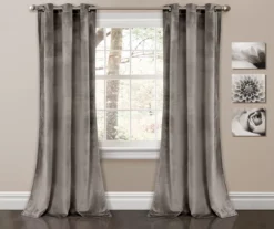 Prima Velvet Room-Darkening Grommet Curtain Panel Pair 36 Prima Velvet Room-Darkening Grommet Curtain Panel Pair -Cuisinart Store 810468167 7