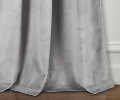 Prima Velvet Light Gray Room-Darkening Grommet Curtain Panel Pair, (84") 9 Prima Velvet Light Gray Room-Darkening Grommet Curtain Panel Pair, (84") -Cuisinart Store 810468168 2