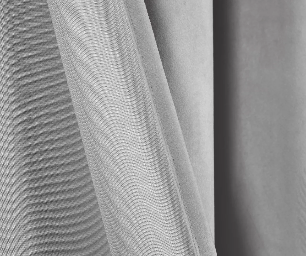 Prima Velvet Light Gray Room-Darkening Grommet Curtain Panel Pair, (84") 5 Prima Velvet Light Gray Room-Darkening Grommet Curtain Panel Pair, (84") - Image 5