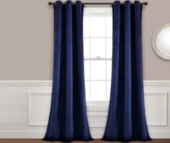 Prima Velvet Room-Darkening Grommet Curtain Panel Pair 37 Prima Velvet Room-Darkening Grommet Curtain Panel Pair -Cuisinart Store 810468169