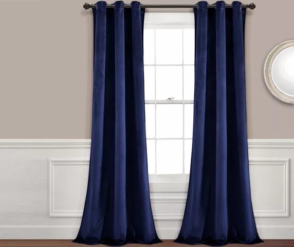 Prima Velvet Room-Darkening Grommet Curtain Panel Pair 18 Prima Velvet Room-Darkening Grommet Curtain Panel Pair - Image 18