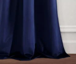 Prima Velvet Navy Room-Darkening Grommet Curtain Panel Pair, (95") 10 Prima Velvet Navy Room-Darkening Grommet Curtain Panel Pair, (95") -Cuisinart Store 810468170 3