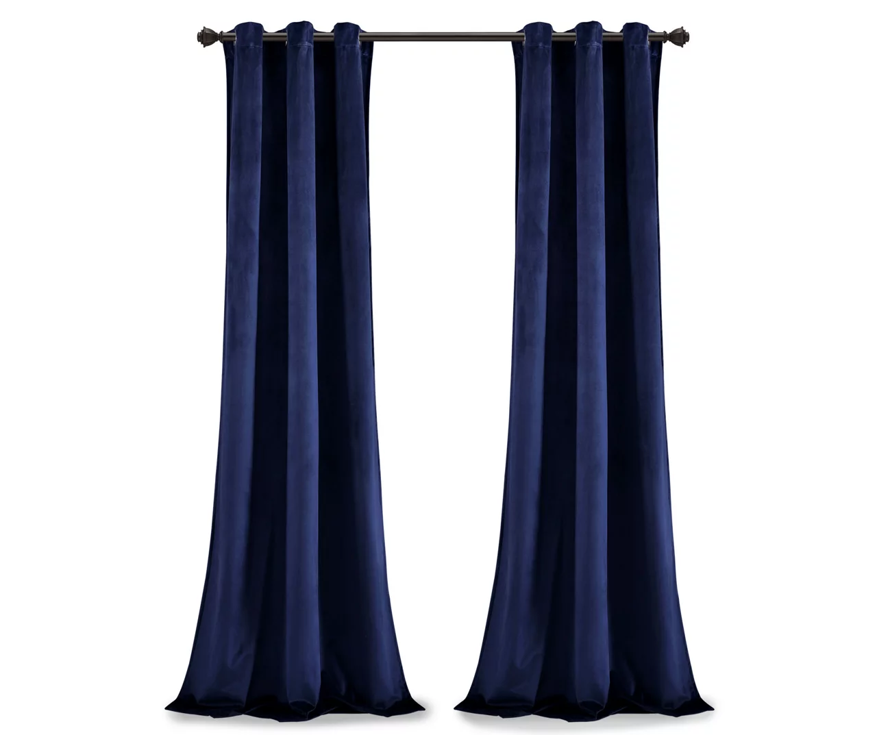 Prima Velvet Navy Room-Darkening Grommet Curtain Panel Pair, (95") 7 Prima Velvet Navy Room-Darkening Grommet Curtain Panel Pair, (95") - Image 7