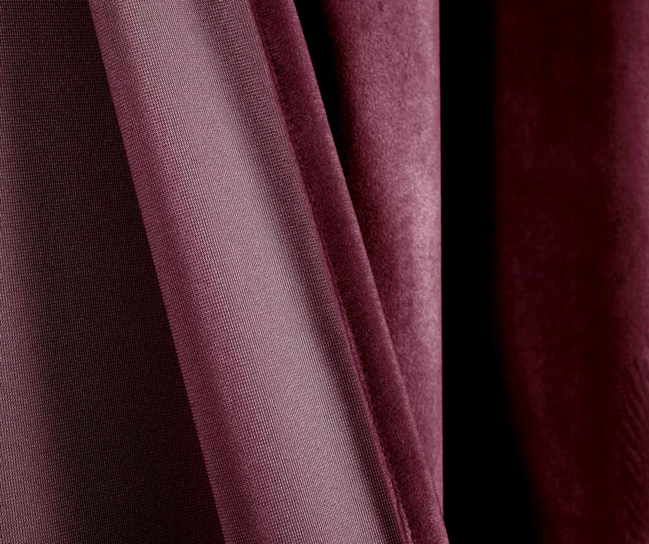 Prima Velvet Plum Room-Darkening Grommet Curtain Panel Pair, (95") 5 Prima Velvet Plum Room-Darkening Grommet Curtain Panel Pair, (95") - Image 5