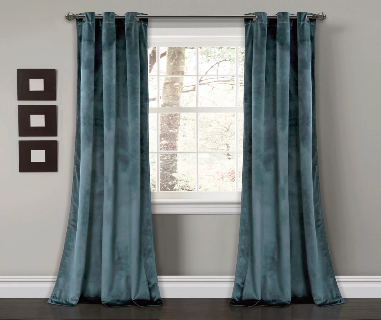 Prima Velvet Room-Darkening Grommet Curtain Panel Pair 14 Prima Velvet Room-Darkening Grommet Curtain Panel Pair - Image 14