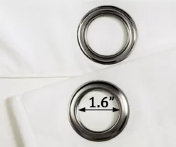 Prima Velvet White Room-Darkening Grommet Curtain Panel Pair, (84") 13 Prima Velvet White Room-Darkening Grommet Curtain Panel Pair, (84") -Cuisinart Store 810468175 5