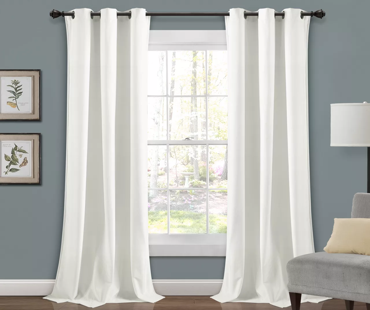 Prima Velvet Room-Darkening Grommet Curtain Panel Pair 6 Prima Velvet Room-Darkening Grommet Curtain Panel Pair - Image 6