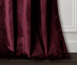 Prima Velvet Plum Room-Darkening Grommet Curtain Panel Pair, (84") 9 Prima Velvet Plum Room-Darkening Grommet Curtain Panel Pair, (84") -Cuisinart Store 810468177 2