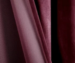 Prima Velvet Plum Room-Darkening Grommet Curtain Panel Pair, (84") 11 Prima Velvet Plum Room-Darkening Grommet Curtain Panel Pair, (84") -Cuisinart Store 810468177 4