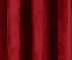 Prima Velvet Red Room-Darkening Grommet Curtain Panel Pair, (84") 9 Prima Velvet Red Room-Darkening Grommet Curtain Panel Pair, (84") -Cuisinart Store 810468178 2