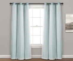Lush Blackout Grommet Curtain Panel Pair With Sheer Overlay -Cuisinart Store 810468186 1 1
