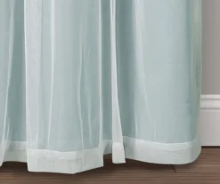 Lush Blue Blackout Grommet Curtain Panel Pair With Sheer Overlay, (84") -Cuisinart Store 810468186 6