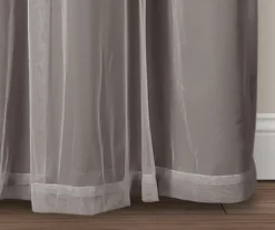 Lush Dark Gray Blackout Grommet Curtain Panel Pair With Sheer Overlay, (95") 14 Lush Dark Gray Blackout Grommet Curtain Panel Pair With Sheer Overlay, (95") -Cuisinart Store 810468187 6