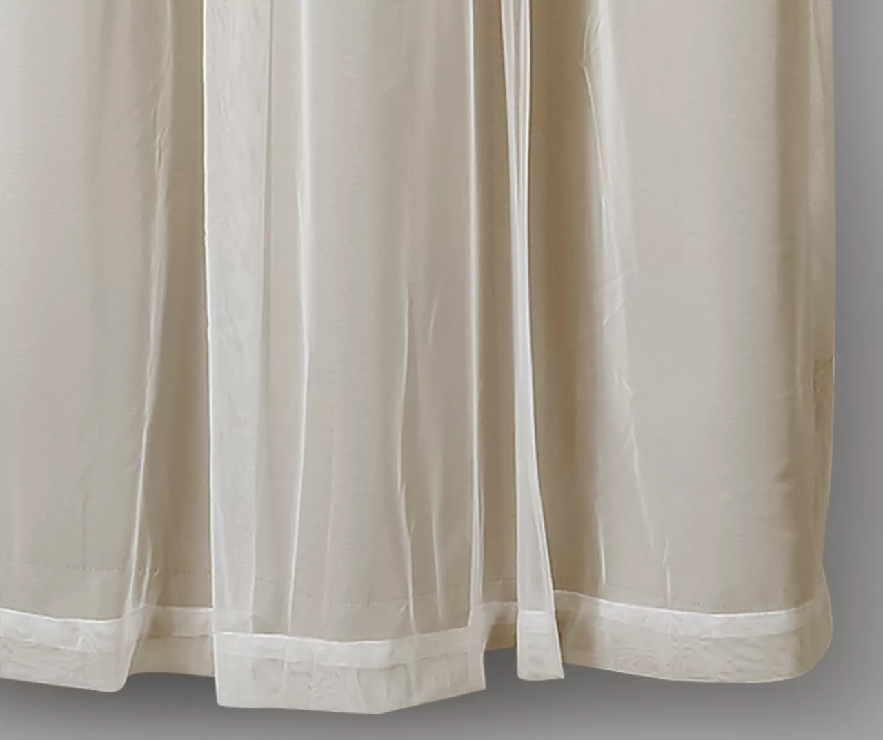 Lush Wheat Blackout Grommet Curtain Panel Pair With Sheer Overlay, (63") 7 Lush Wheat Blackout Grommet Curtain Panel Pair With Sheer Overlay, (63") - Image 7