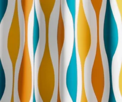 Mid-Century Geo Room-Darkening Back Tab Curtain Panel Pair 33 Mid-Century Geo Room-Darkening Back Tab Curtain Panel Pair -Cuisinart Store 810468210 2