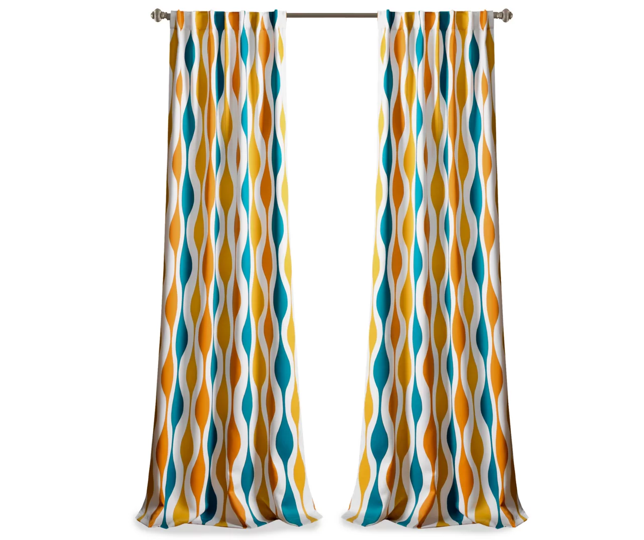 Mid-Century Geo Room-Darkening Back Tab Curtain Panel Pair 19 Mid-Century Geo Room-Darkening Back Tab Curtain Panel Pair - Image 19