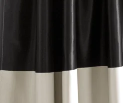 Montego Stripe Black Room-Darkening Rod Pocket Curtain Panel Pair, (84") -Cuisinart Store 810468213 2