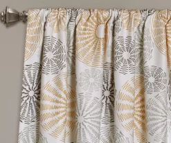 Circles Room-Darkening Rod Pocket Curtain Panel Pair, (84") -Cuisinart Store 810468215 1