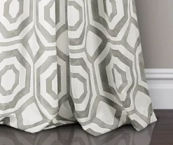 Octagon Blocks Room-Darkening Rod Pocket Curtain Panel Pair, (84") -Cuisinart Store 810468217 2