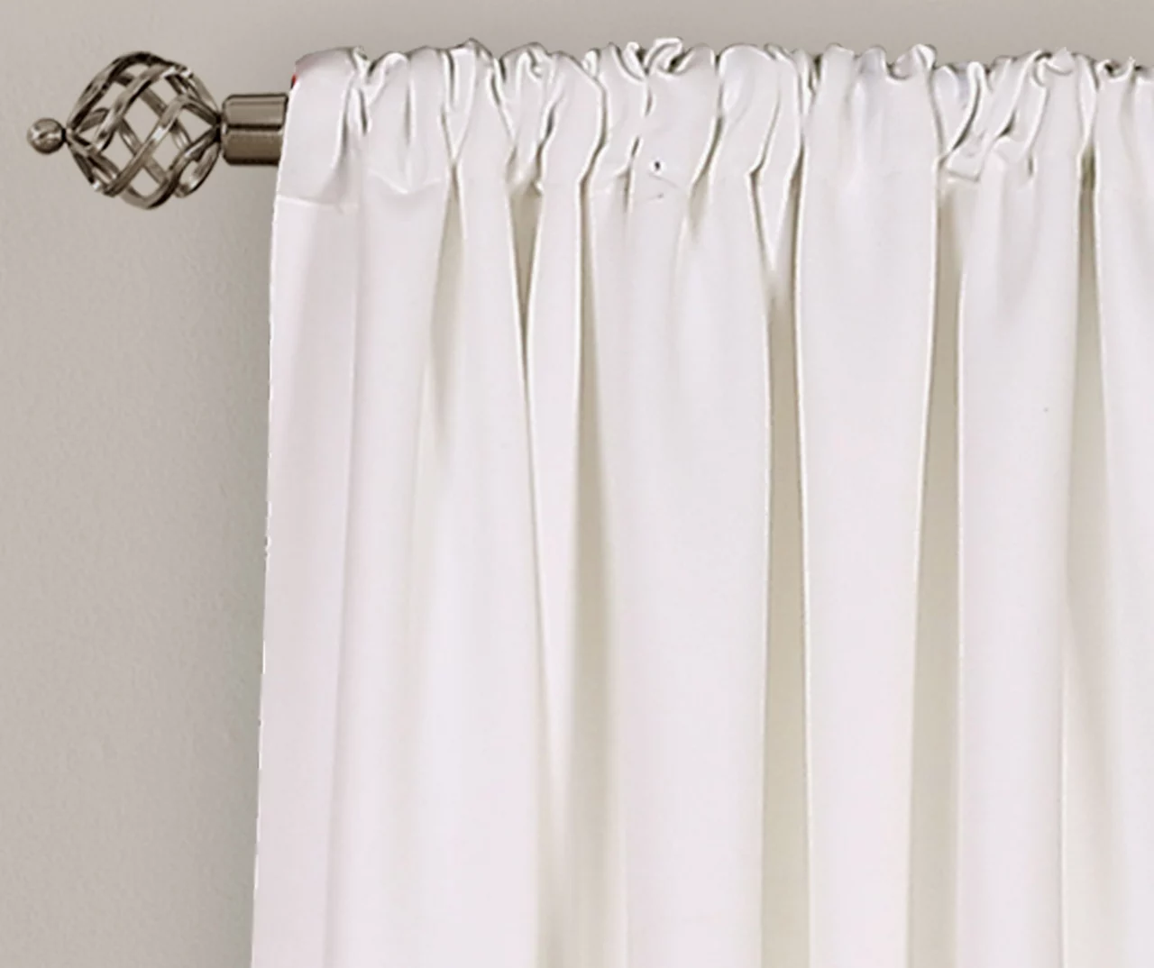 Percy Bloom Tangerine & Blue Room-Darkening Rod Pocket Curtain Panel Pair, (84") 2 Percy Bloom Tangerine & Blue Room-Darkening Rod Pocket Curtain Panel Pair, (84") - Image 2