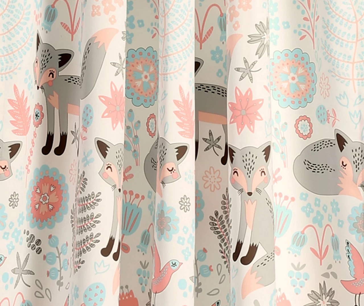 Pixie Fox Room-Darkening Rod Pocket Curtain Panel Pair, (84") 4 Pixie Fox Room-Darkening Rod Pocket Curtain Panel Pair, (84") - Image 4