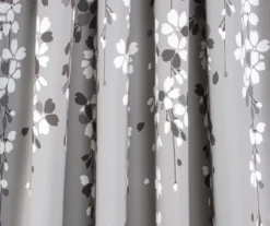 Weeping Flowers Gray Room-Darkening Rod Pocket Curtain Panel Pair, (84") 10 Weeping Flowers Gray Room-Darkening Rod Pocket Curtain Panel Pair, (84") -Cuisinart Store 810468233 2