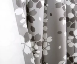 Weeping Flowers Gray Room-Darkening Rod Pocket Curtain Panel Pair, (84") 12 Weeping Flowers Gray Room-Darkening Rod Pocket Curtain Panel Pair, (84") -Cuisinart Store 810468233 4