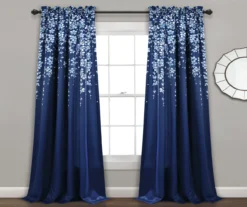 Weeping Flowers Room-Darkening Rod Pocket Curtain Panel Pair 27 Weeping Flowers Room-Darkening Rod Pocket Curtain Panel Pair -Cuisinart Store 810468235 8