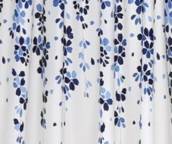 Weeping Flowers Navy & Blue Room-Darkening Rod Pocket Curtain Panel Pair, (84") 7 Weeping Flowers Navy & Blue Room-Darkening Rod Pocket Curtain Panel Pair, (84") -Cuisinart Store 810468237 2