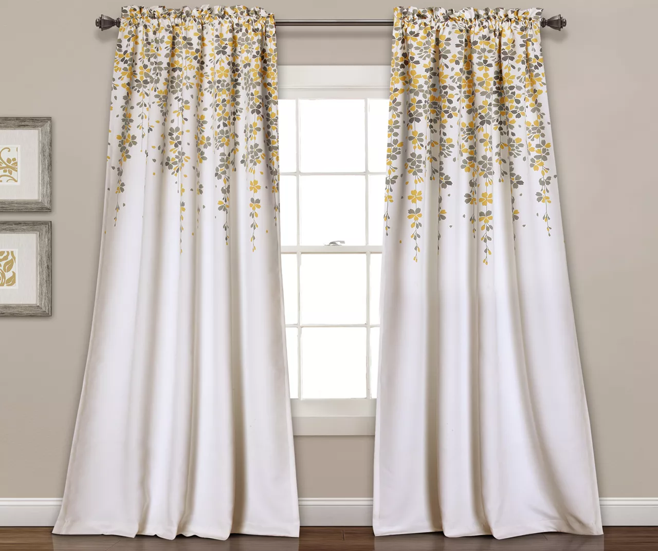 Weeping Flowers Room-Darkening Rod Pocket Curtain Panel Pair 15 Weeping Flowers Room-Darkening Rod Pocket Curtain Panel Pair - Image 15