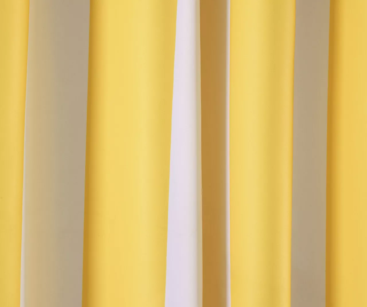 Wilbur Stripe Yellow & White Room-Darkening Back Tab Curtain Panel Pair, (95") 3 Wilbur Stripe Yellow & White Room-Darkening Back Tab Curtain Panel Pair, (95") - Image 3