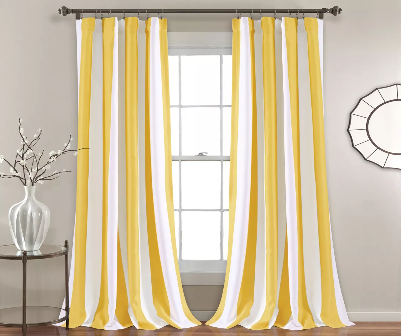 Wilbur Stripe Room-Darkening Back Tab Curtain Panel Pair 5 Wilbur Stripe Room-Darkening Back Tab Curtain Panel Pair - Image 5