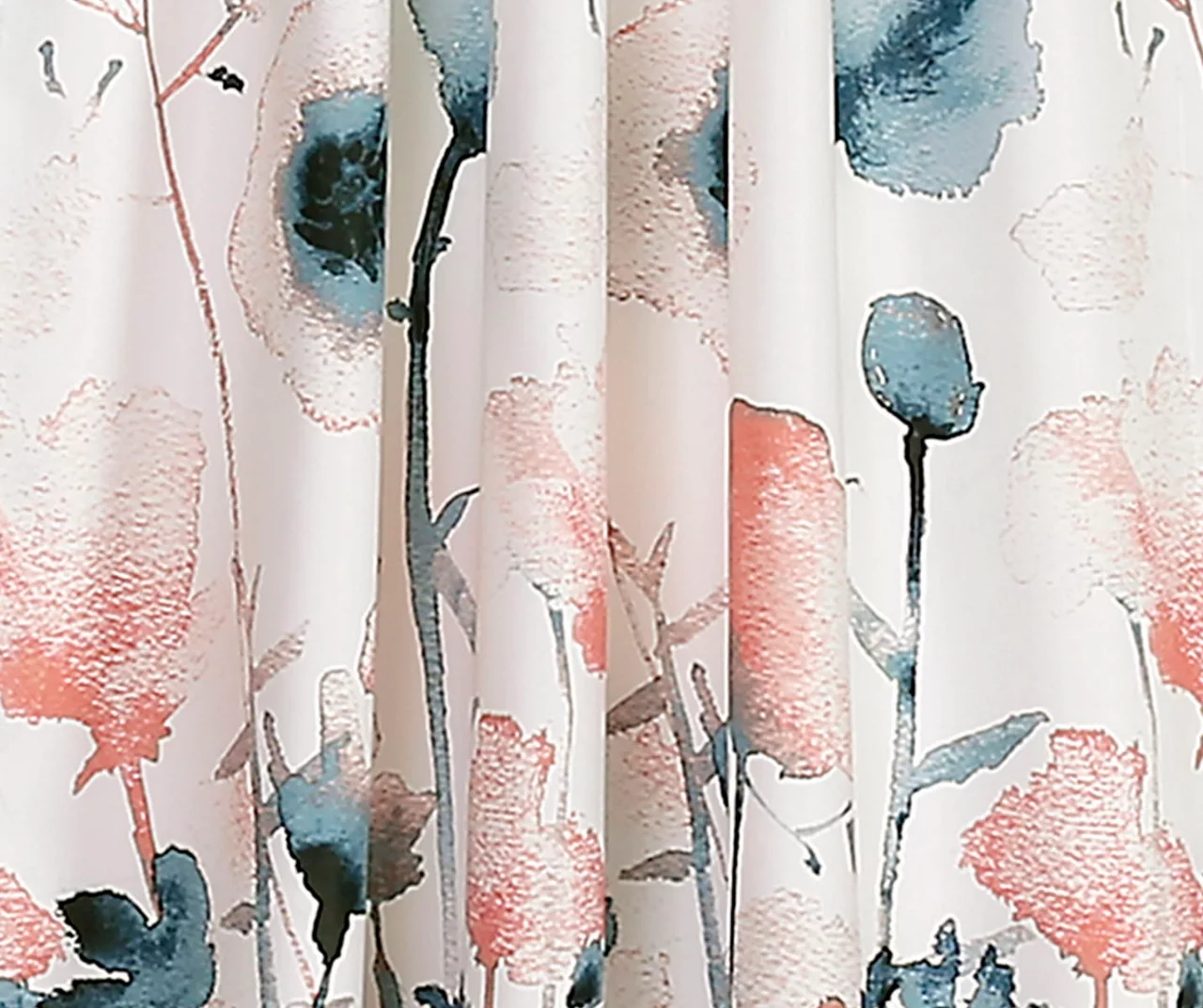 Zuri Flora Room-Darkening Back Tab Curtain Panel Pair 11 Zuri Flora Room-Darkening Back Tab Curtain Panel Pair - Image 11