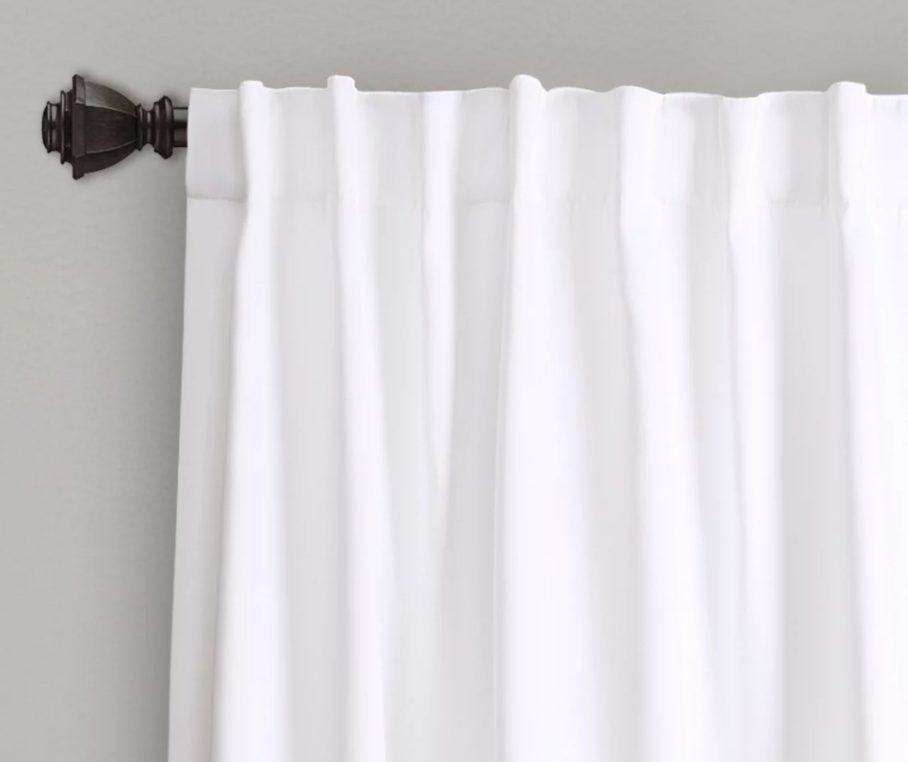 Zuri Flora Yellow & Gray Room-Darkening Back Tab Curtain Panel Pair, (84") 2 Zuri Flora Yellow & Gray Room-Darkening Back Tab Curtain Panel Pair, (84") - Image 2