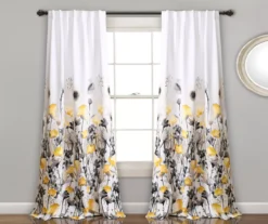 Zuri Flora Room-Darkening Back Tab Curtain Panel Pair 25 Zuri Flora Room-Darkening Back Tab Curtain Panel Pair -Cuisinart Store 810468257