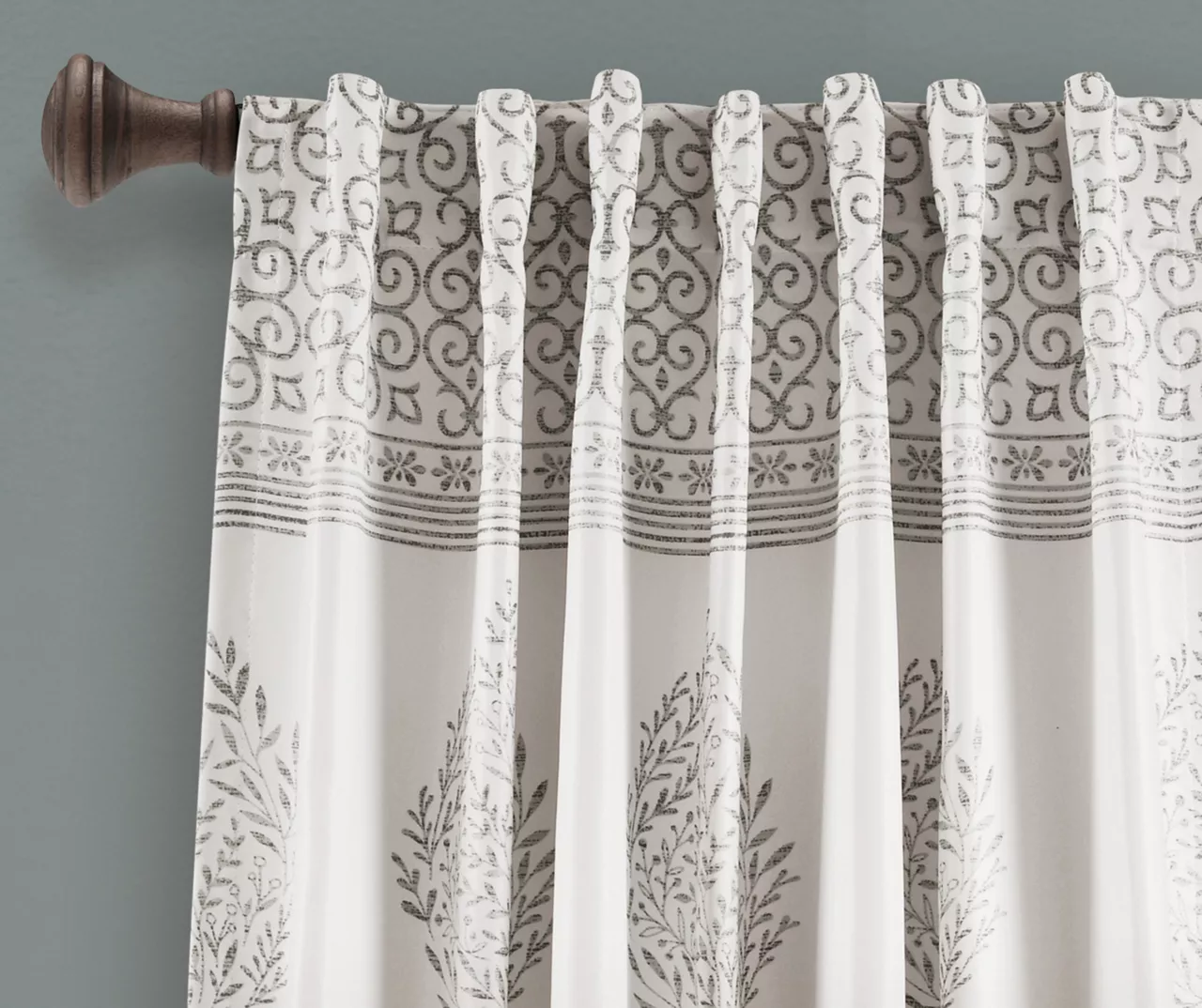 Teardrop Leaf Room-Darkening Back Tab Curtain Panel Pair 20 Teardrop Leaf Room-Darkening Back Tab Curtain Panel Pair - Image 20